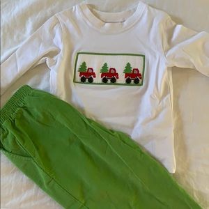 Toddler boy Christmas outfit